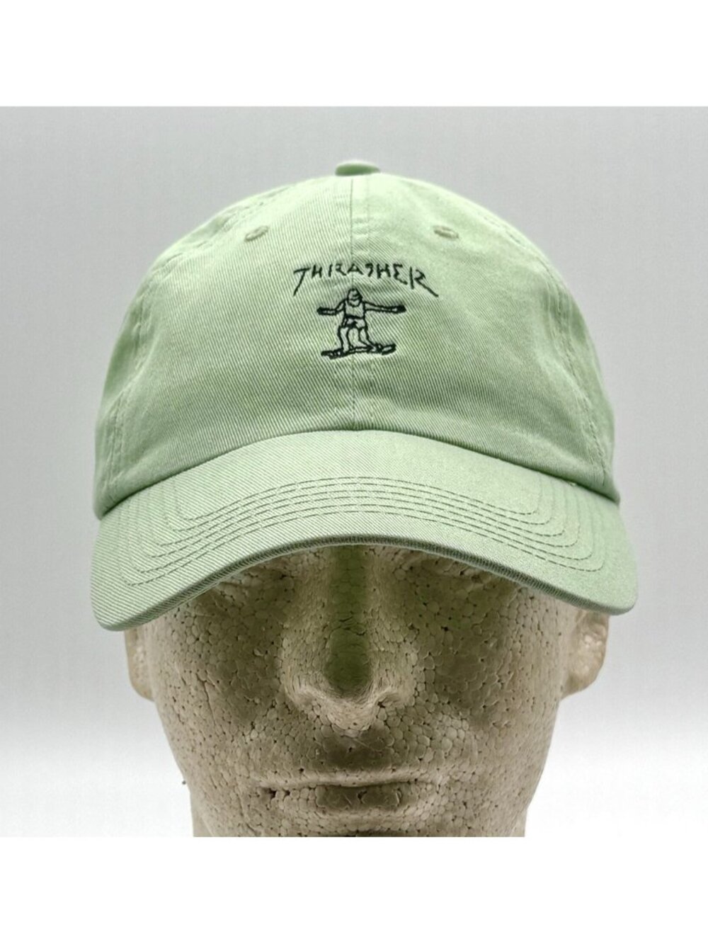 Thrasher Magazine Hat Cap Strapback Green Mark Gonz Logo Skateboard